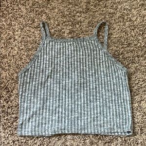 Grey crop top